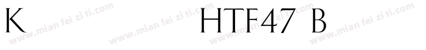 Knockouteuro HTF47-B字体转换